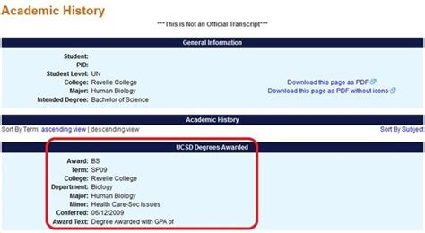 academic history ucsd|ucsd academic history tool.